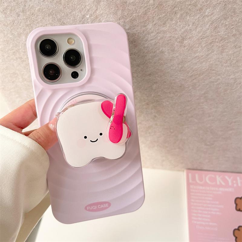 Cute Rotate Puppy Vegetable Teeth Magnetic Holder Grip Tok Griptok Phone Stand Holder Support For iPhone For Pad Magsafe Smart