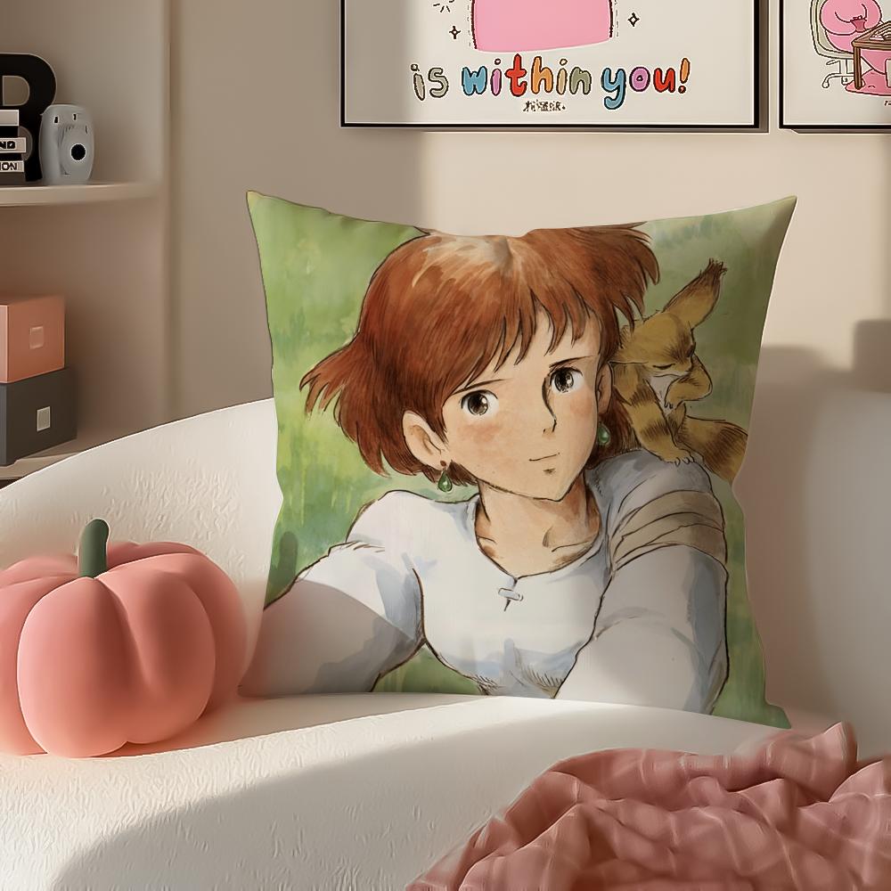 

NNausicaa Cushion Cover Pillowcase Short Plush Invisible zipper Room Sofa Cushion Cover 30X30cm