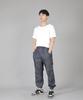 Seinteukeulu Two-Layer Wide Cargo Jogger Pants W2-308J Denim Light Indigo