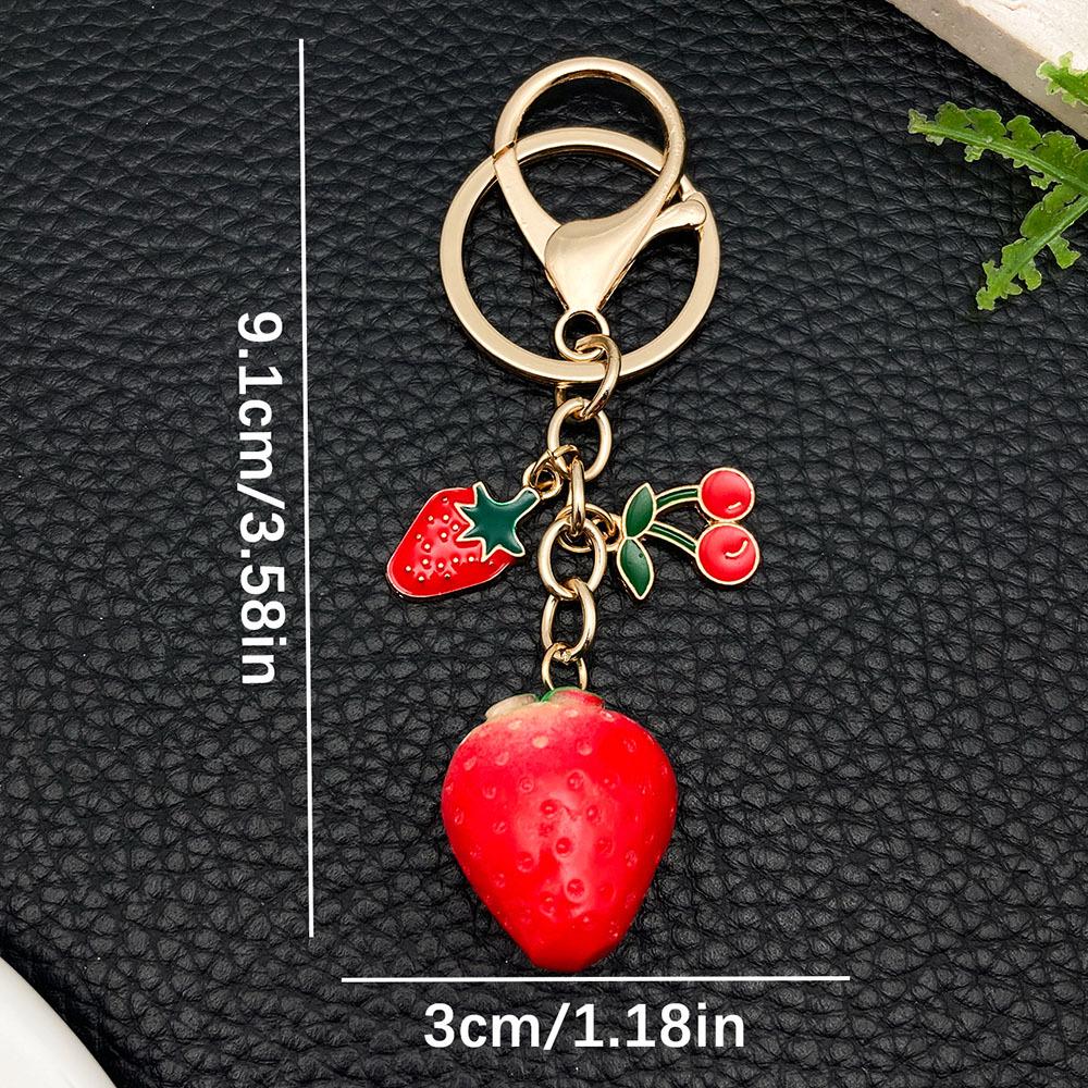 

Свіжий Червоний Вишневий Полуничний Смоляний Брелок-Підвіска