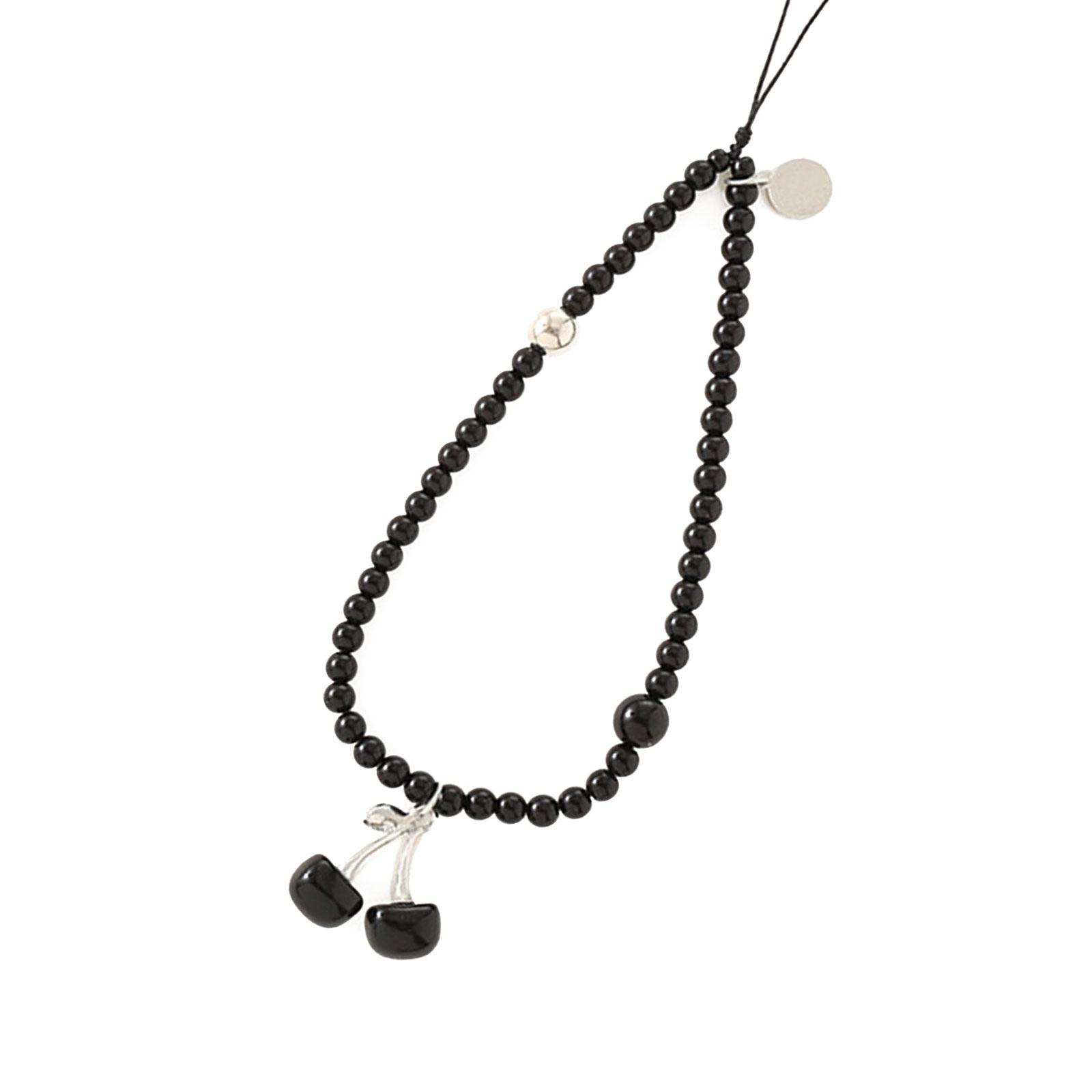 

Элегантный вишневый прочный ремешок для мобильного телефона с подвеской в виде фрукта, подвесное украшение для повседневного использования T6