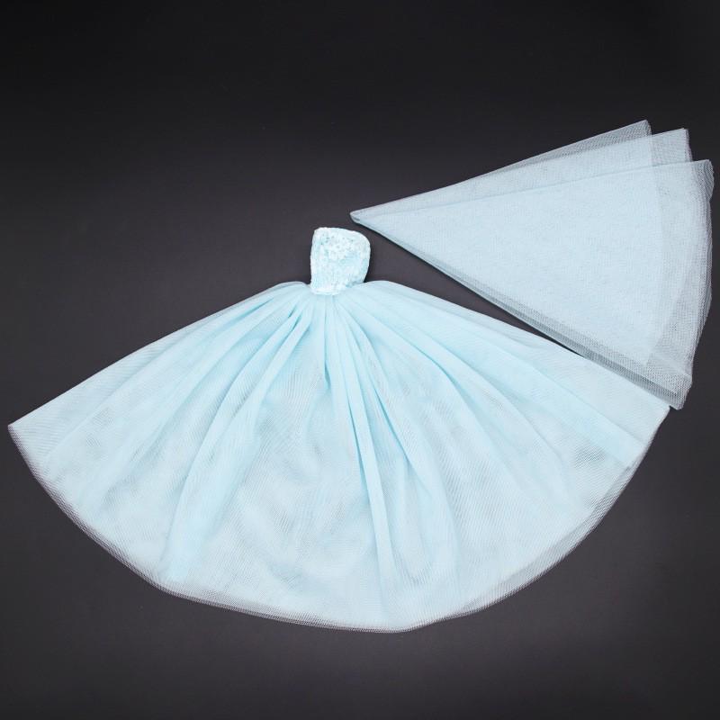 Multicolored Mini Mesh Skirt for 29cm Dolls - Babi Wedding Dress, Short Dress-Up Skirt for Toy Girls