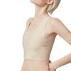 Damen Brustbinde Tanktop - Anti-Nippel, Minimiert Große Brüste, Stoßfest für Sport, Reißverschluss-Stil, Dünn, Brustwickel.