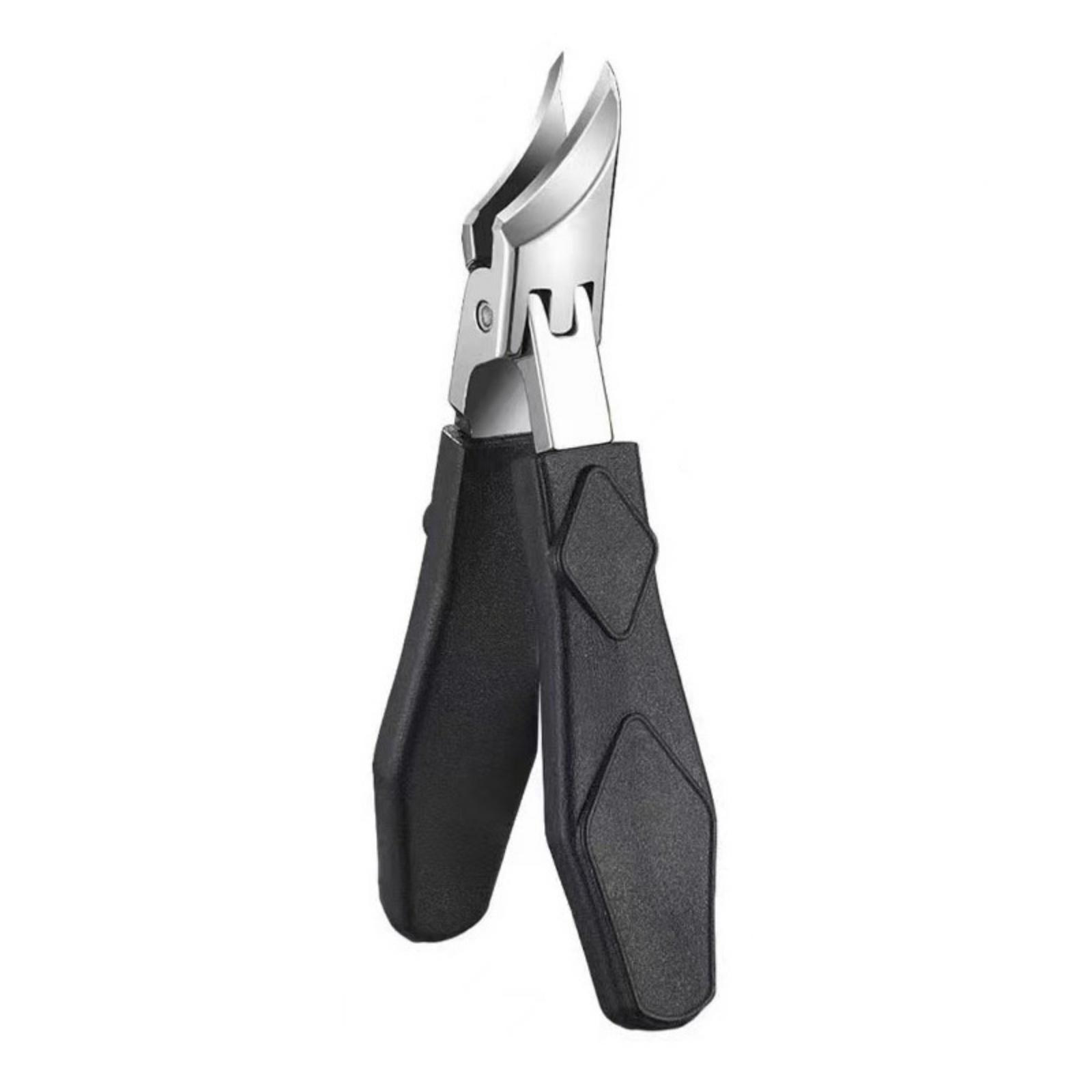 Angled Nail Clippers,Stainless Steel - Nail Trimmers,Wide Jaw Slanted Nail Clipper,Nail Cutter Scissors,Thick Fingernail And Toenail Clippers One Size