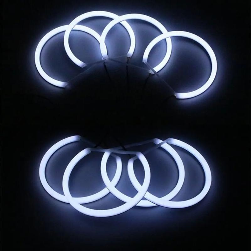 LED Angel Eye Halo Rings Cotton Light WRGB Bluetooth App Conrol Colorful For BMW E46/E36/E38/E39 Headlight DRL Turn Sinal Light