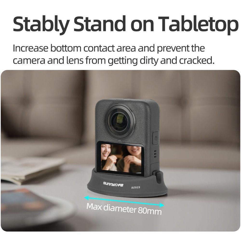 Fixed Desktop Base Silicone Car Mount Bracket for DJI Osmo 360 Action Camera Accessories