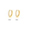 Ear Buckle, Simple Row Diamond Zircon Earrings For Women, Small Fresh Round Small Earbone Studs
