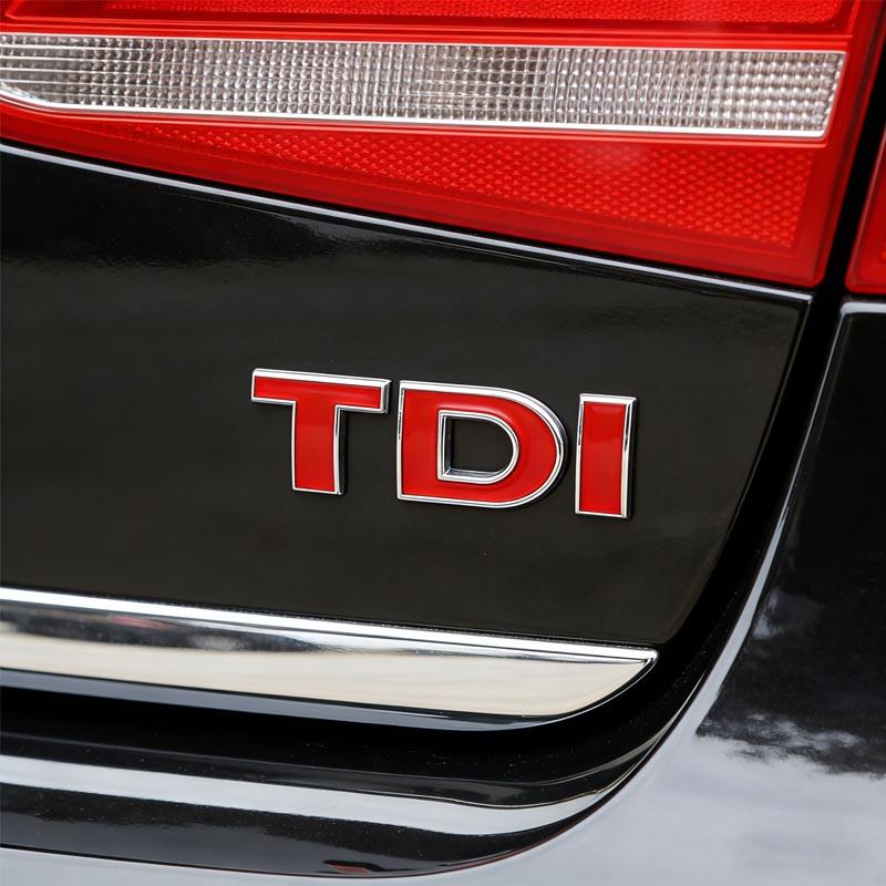 RUNTB1 3D Metal TDI Car Trunk Sticker For VW Golf Polo Tiguan, Touareg Car Modification Parts
