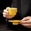 Su's Ceramic Enamel Palace Style Teacup & Saucer Gift Set