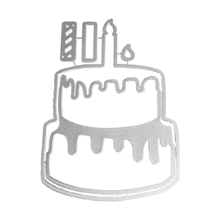 Carbon Steel Cutting Die Ice Cream/2-layer Cake Metal Die Cuts Stencils Template