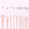 26-Piece Professional Pink Makeup Brush Set: Powder, Eyeshadow & Detail Brushes