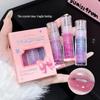 Shaqinuo Color-Changing Shimmer Lip Gloss Set with Moisturizing Glossy Finish