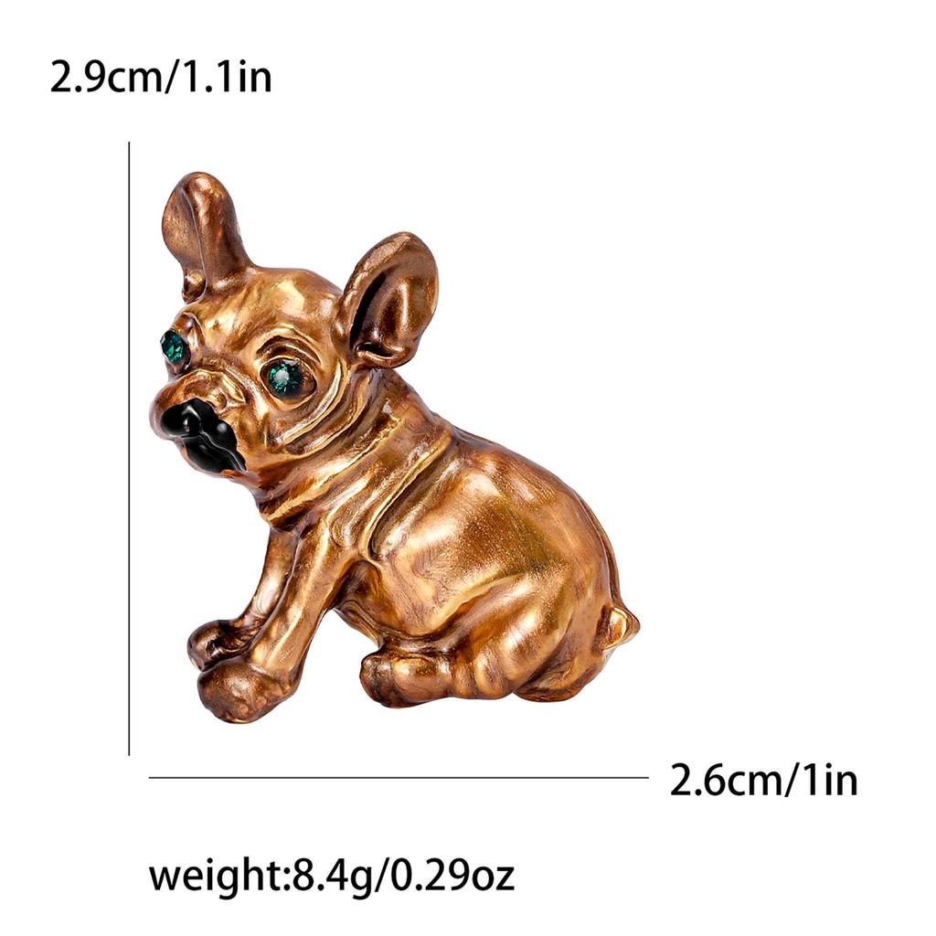 European-American Alloy Cartoon Dog Brooch - Simple & Versatile Jewelry
