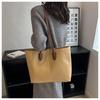 Hot Selling Light Luxury Sewing Thread Pu Zipper Women's Handbag New Fashionable Women's Commuting Shoulder Bag Tote Bag
