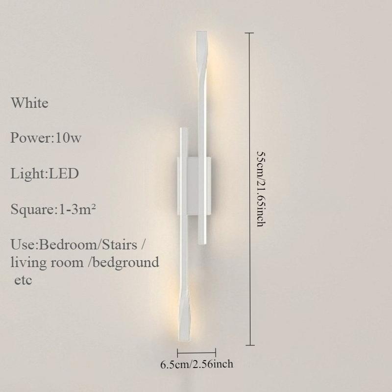 מנורת קיר LED יוקרתית גוף תאורה פנימי תאורת חדר שינה ליד המיטה מסדרון סלון קישוט בית מודרני גופי קיר