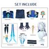 Genshin Impact Neuvillette Cosplay Costume Adult Carnival Uniform Wig Anime Halloween Party Costumes Masquerade Women Game