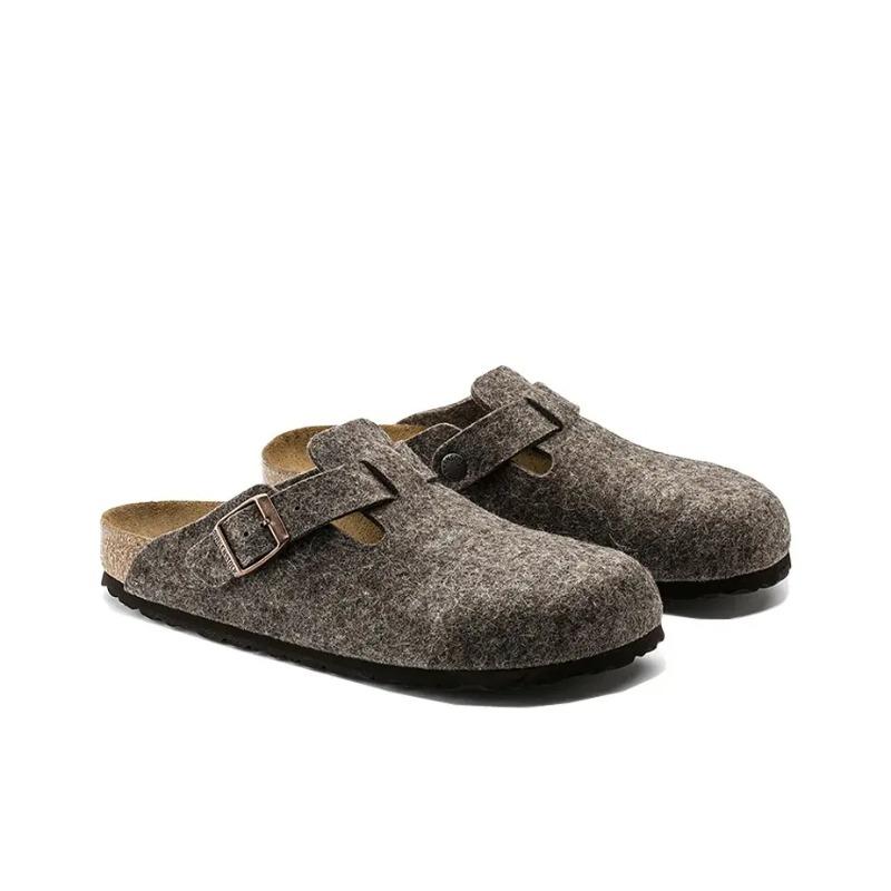 Birkenstock Boston Unisex Comfort Casual Clogs Brown Regular Fit 0160581 43