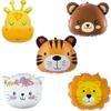 Cartoon Animal Balloons: Elephant, Monkey, Cat - Aluminum Film Birthday Party Decorations