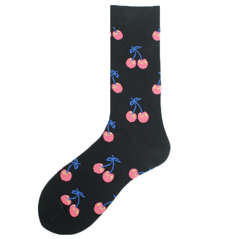 Cool Hip Hop Crew Socks Men Funny Animal Squirrel Shark Dinosaur Boxing Dog Fortune Cat Sokken Harajuku Divertidos Chaussette