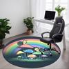 1pc Mushroom Snail Office Round Area Rug, Under Office Chairs Bedroom Living Room Home Decor, Room Deco, Available In Various Sizes