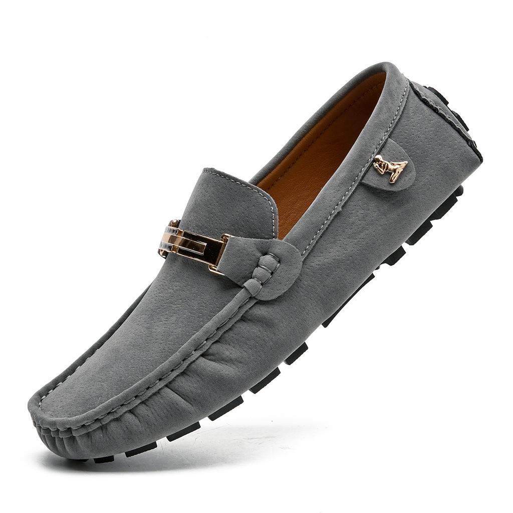 Scarpe da Uomo in Pelle Scamosciata Taglia Grande 50 Mocassini Comode Scarpe Casual Unisex Scarpe da Guida Mocassini Scarpe Piatte Calzature da Uomo