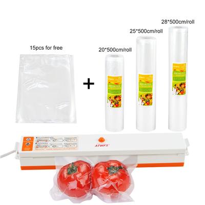Food Vacuum Sealer Packaging Packing Machine Kitchen Packer Container Vacuum Bags 3 Rolls