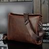The New Korean Version of The Men's Crazy Horse Leather Shoulder Bag Leisure Travel Retro Large-capacity Men's Bag Shoulder Crossbody Bags