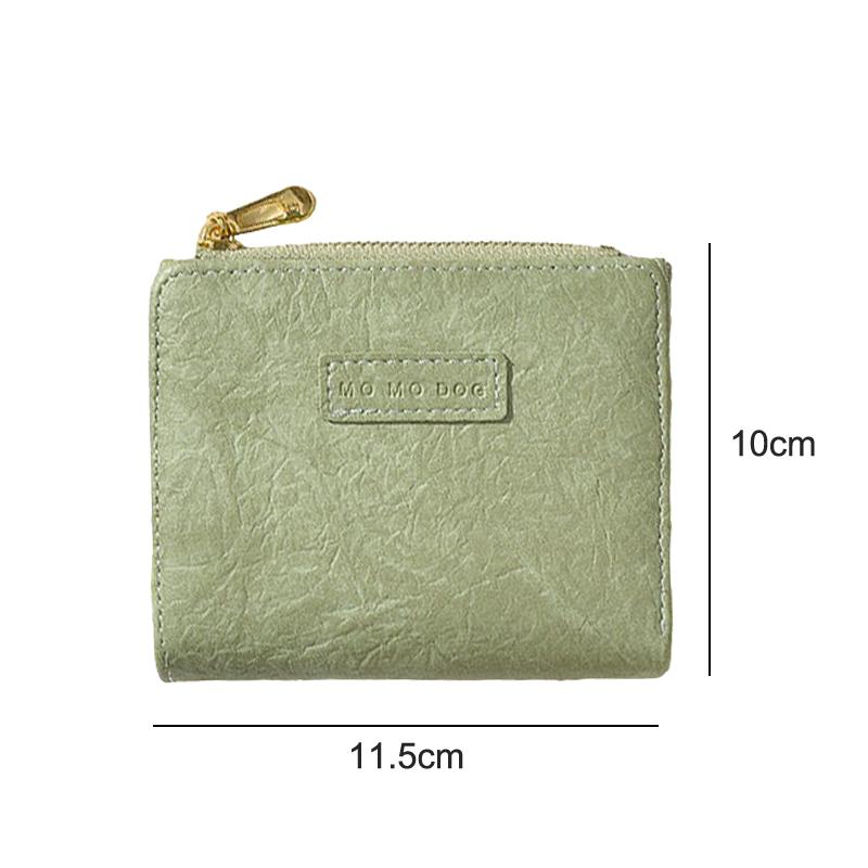 Retro Versatile Wallet For Women Girls  Multifunctional Id Holder High Quality Zipper Card Holders Simple Coin Purse