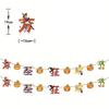 Pendant Flag Halloween Pumpkin Paper Art Party Scenes Layout Pennants Decoration