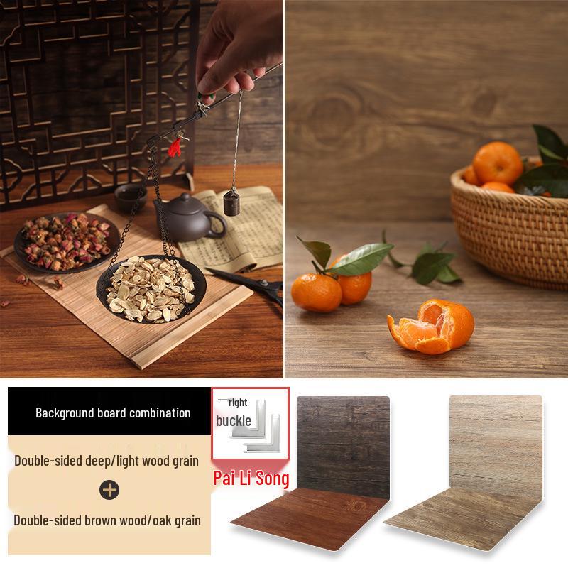 Retro Window Cake Baking Photography Background Board - Wood Grain Props for Studio Scenes