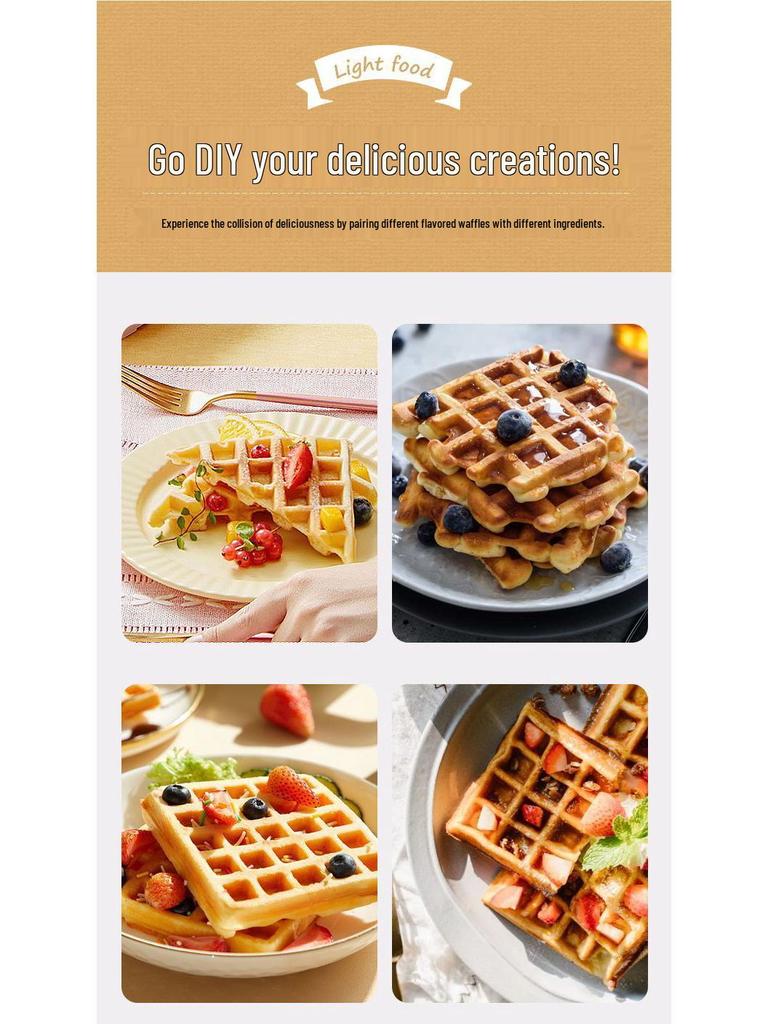 Non-Stick Waffle Mold & Baking Tray - DIY Breakfast & Pastry Maker