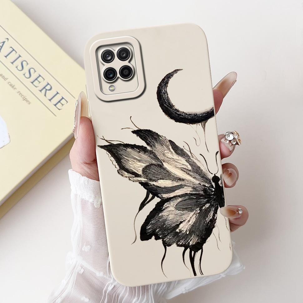 For Samsung Galaxy A12 Case Cute Cats Butterfly Soft Silicone Phone Cases For Samsung A12 A 12 GalaxyA12 ShockProof Back Cover
