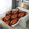 Flame Pattern Blanket Microfiber Flannel Cover Blanket Bedroom Living Room Sofa Soft And Comfortable Home Decoration