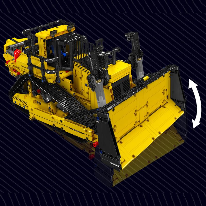 Mould King 15084 Giocattoli per Auto Tecniche Controllo RC tramite APP Bulldozer D11 Camion di Assemblaggio con Blocchi da Costruzione Set di Mattoncini Regalo di Natale per Bambini