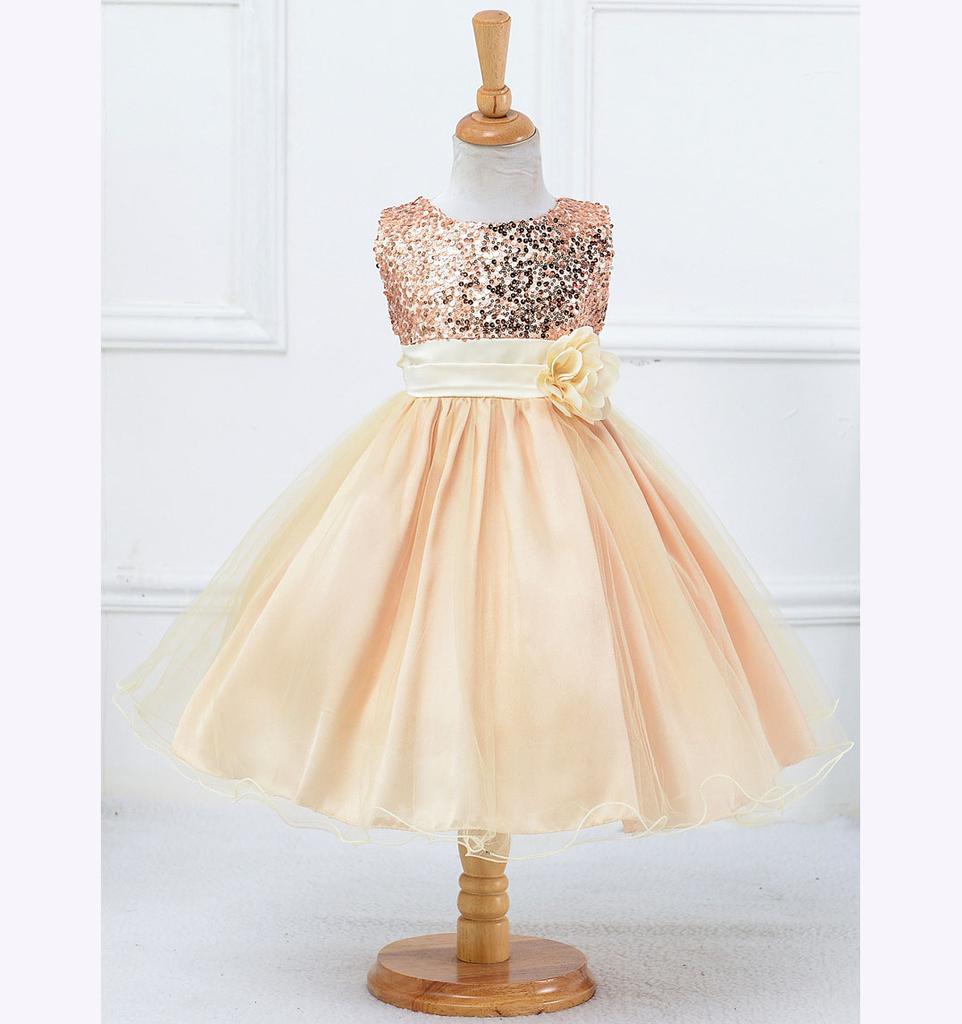 Rochie de Zi de Naștere Sclipitoare pentru Copii Rochie Elegantă Moale de Petrecere Rochie de Bal pentru Fete Rochie pentru Fetițe Rochii Rochie pentru Copii Fustă Fustă Tutu din Tulle