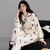 Women 2‑Pieces Pajama Set Long Sleeve Top & Pants Soft Warm Sleepwear Casual Home Loungewear Autumn Winter Nightwear For Ladies