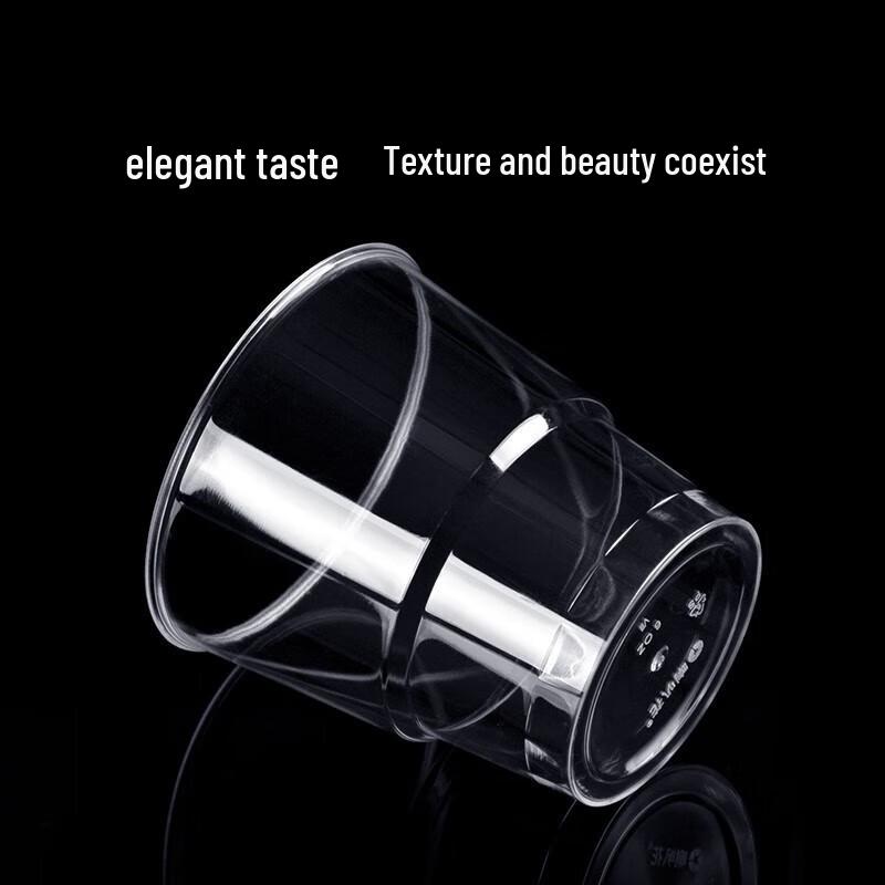 NHZHIW 200ml Transparent Disposable Rigid Cup