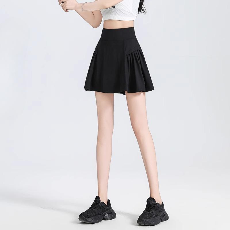Tennis Skirt Women's Sports Half-length Skirt Badminton Outdoor Running Pleated Skirt Anti-light Speed Drying Yoga Fitness Skirt
