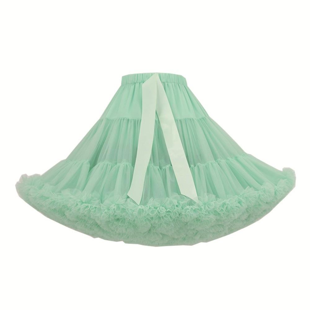 58 Styles Lolita Tutu Skirt 42cm 280g Hexagon Mesh Crinoline No Bone Petticoat Daily Cosplay