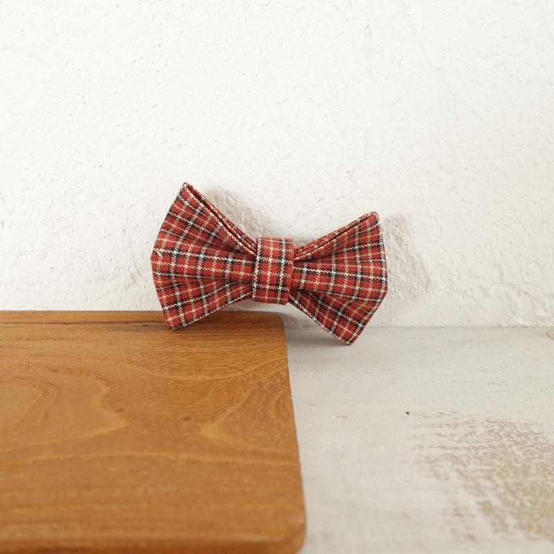 MUTTCO Cat Collar Small Gentleman Plaid with Laser Engravable Nameplate UCC-103 One size