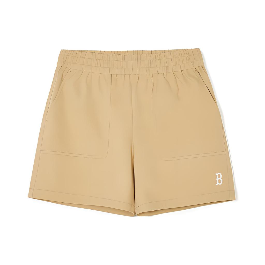 New MLB Casual Shorts Women's Khaki 3FSMB0143-43BGS