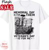 2025/Retro Memorial Day Is For Them Veteran's Day Is For Me T-Shirt Unisex T-Shirt