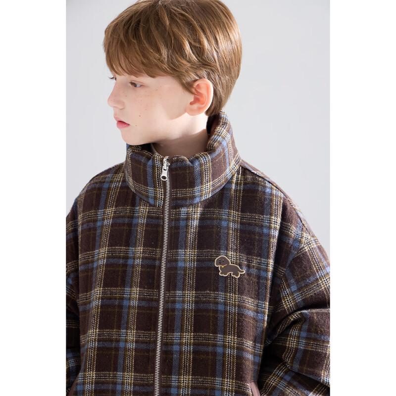 Mucmukn Kids Reversible Plaid Down Jacket