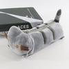 3D Plush Cat Pencil Case Zipper Closure Soft Stuffed Animal Stationery Cartoon Storage Pen Bag Student School Supplies