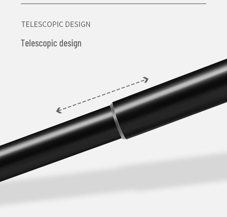 Punch-Free Telescopic Shower Curtain and Clothes Drying Rod