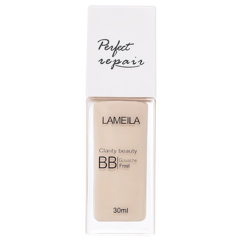 LAMEILA BB-крем для чистой кожи: Увлажняющая, Маскирующая, Контролирующая жирность, Натуральная, Стойкая тональная основа для студентов и визажистов.