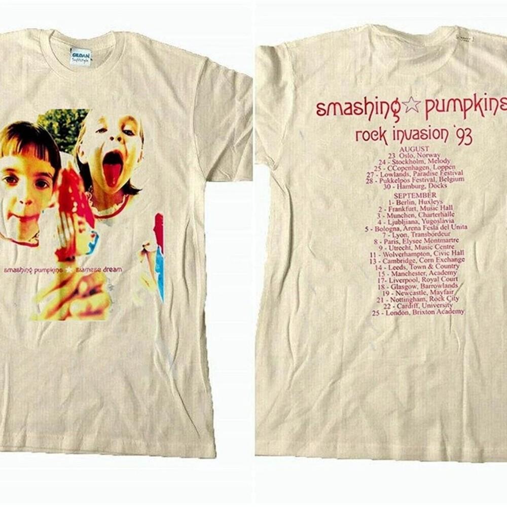 

Smashing Pumpkins Siamese Dream TShirt 1993 2 side Reprint tee NH10966 Unisex T-Shirt XXXL