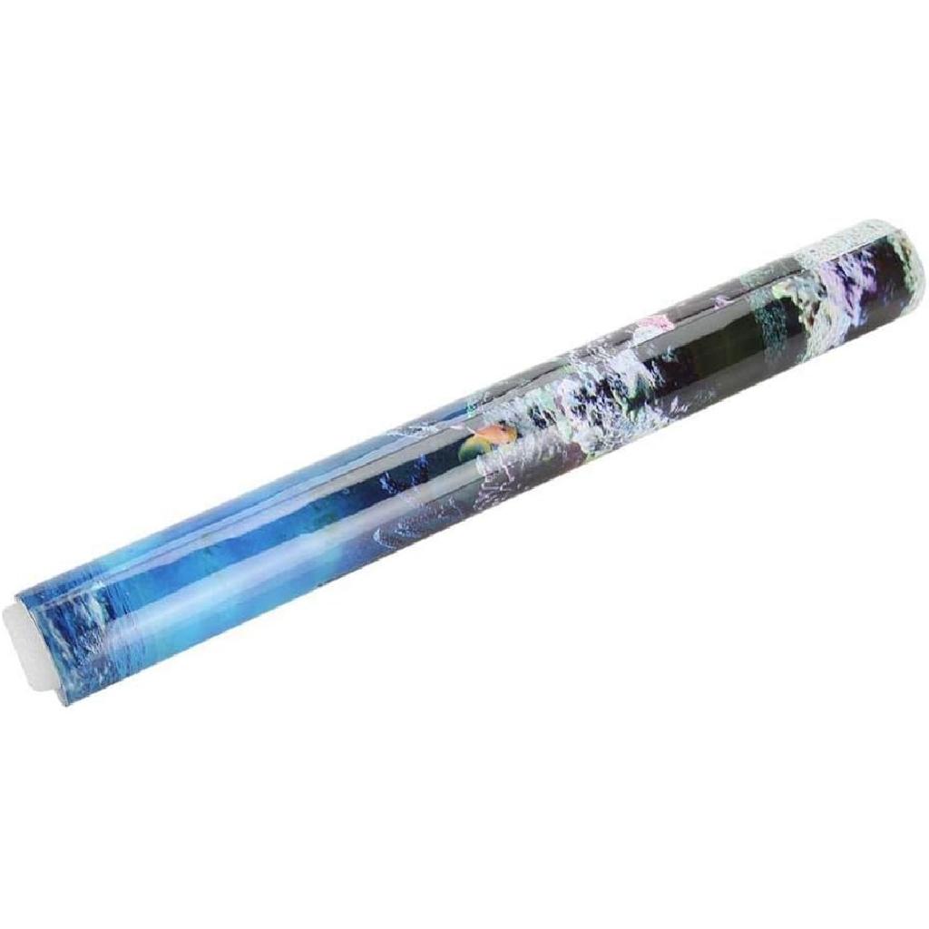 FILFEEL Aquarium Background Fish Decorations Pictures PVC Adhesive Poster Underwater Coral Backdrop Decoration Paper Cling Decals Sticker(61 * 41cm)