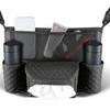 Black Leather Car Seat Organizer Large Capacity And Convenient Storage Car Storage Pockets