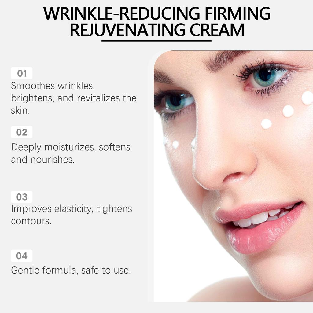 Emu Oil -Wrinkle Firming Revitalizing Cream Smoothing Lines, Brightening Deep Moisturizing And Enhancing Elasticity Skin Care Cream.